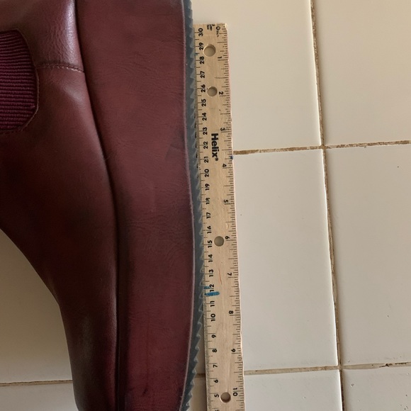 Women’s Beston Maroon Platform Ankle Boot- 10 - Picture 6 of 8